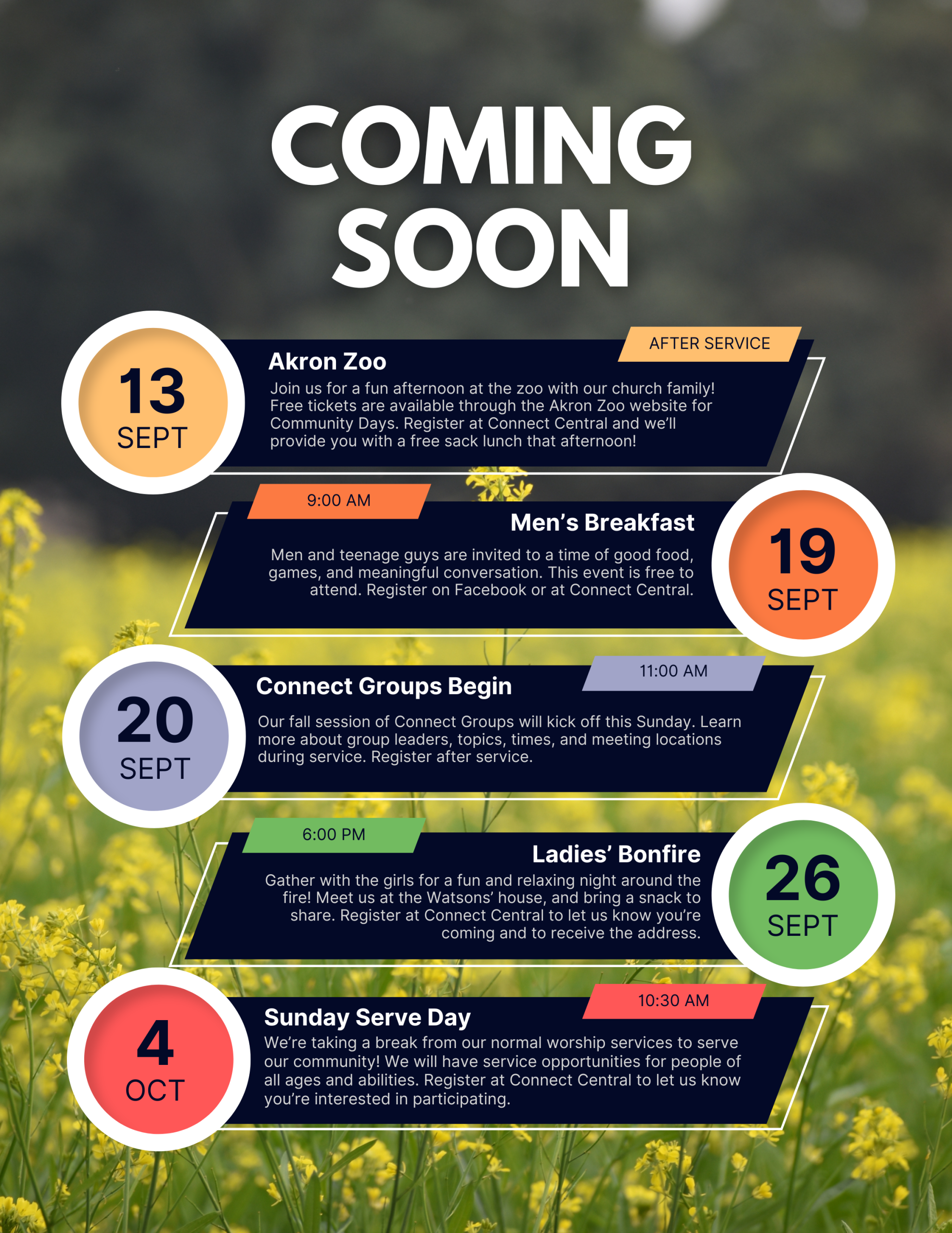 Upcoming events at Movement Church